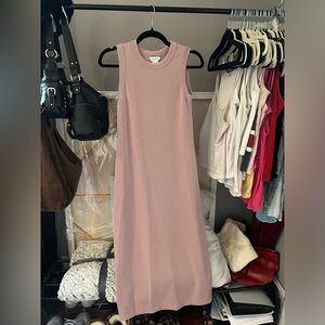 Club Monaco Sleeveless Midi Dress - Dusty Rose